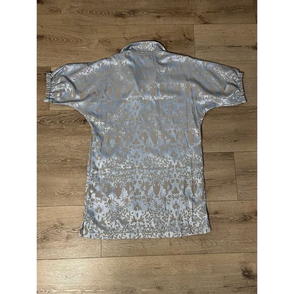 NWT Emily McCarthy Womens Blue Poppy Dress Size Medium - Picture 2 of 3